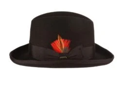 Dashing - Scala WF545 Wool Felt Homburg Hat -Bailey Store scala homburg dashing scala wf545 wool felt homburg hat hat 17331344736396