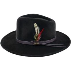 Darwin - Scala DF6 Pecan Crushable Wool Felt Outback Hat -Bailey Store scala outback darwin scala df6 pecan crushable wool felt outback hat hat 16524312313996