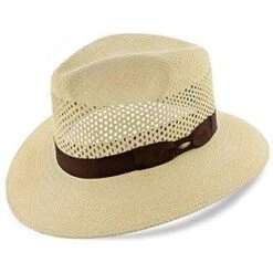 Tahoe - Scala Natural Grade 8 Panama Straw Outback Hat