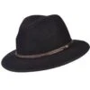 Explorer - Scala DF161 Black Crushable Wool Felt Safari Hat