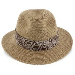 Surfzone - Scala Tan Toyo Straw Blend Fedora Hat -Bailey Store scala safari surfzone scala tan toyo straw blend fedora hat hat 16524579864716