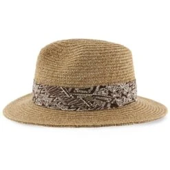 Surfzone - Scala Tan Toyo Straw Blend Fedora Hat -Bailey Store scala safari surfzone scala tan toyo straw blend fedora hat hat 16524579897484