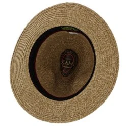Surfzone - Scala Tan Toyo Straw Blend Fedora Hat -Bailey Store scala safari surfzone scala tan toyo straw blend fedora hat hat 16709704417420