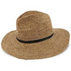 Seychelles - LR683OS - Scala Crocheted Raffia Natural Tea Safari Hat