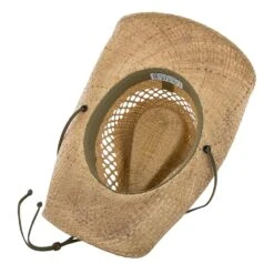 Stoney Creek - Stetson Natural/Brown Stained Raffia Straw Cowboy Hat - SSSTCR -Bailey Store stetson cowboy stoney creek stetson natural brown stained raffia straw cowboy hat ssstcr hat 16708867850380