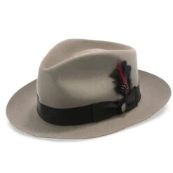 Bogie - Stetson Fur Felt Fedora Hat -Bailey Store stetson fedora bogie stetson fur felt fedora hat hat 16524542279820