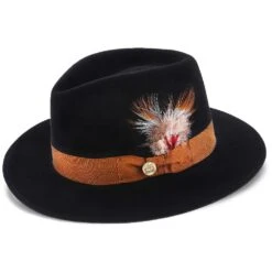 Stetson Bond St Fedora Wool Felt Hat -Bailey Store stetson fedora bond st stetson fedora hat h twbndsc hat 16524627148940