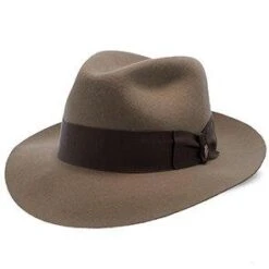Stetson Temple Wool Felt Hat -Bailey Store stetson fedora camel large stetson temple wool felt hat hat 16556586205324