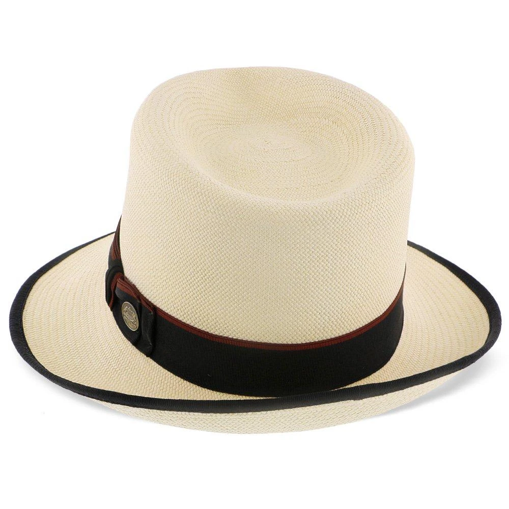 St Tropez - Stetson Grade 20 Panama Straw Fedora Hat 5 St Tropez - Stetson Grade 20 Panama Straw Fedora Hat - Image 5