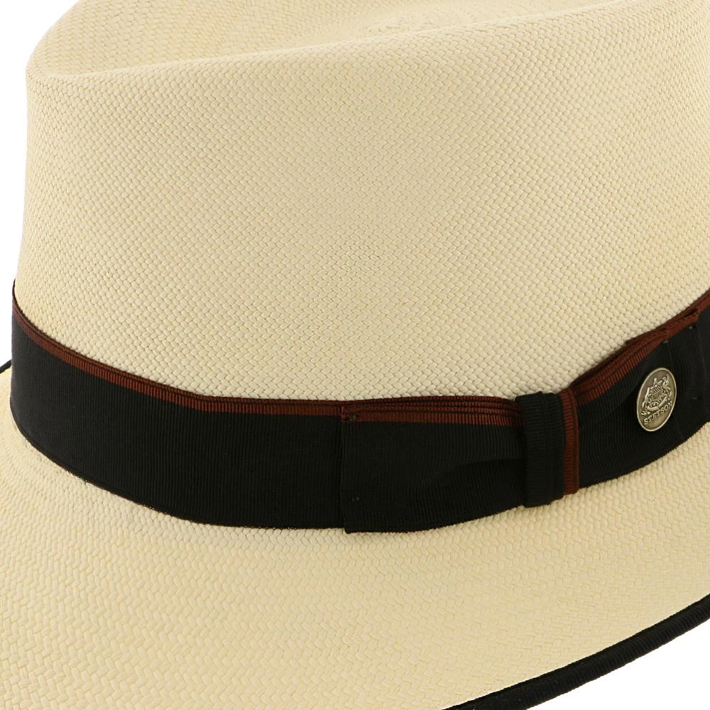 St Tropez - Stetson Grade 20 Panama Straw Fedora Hat 6 St Tropez - Stetson Grade 20 Panama Straw Fedora Hat - Image 6