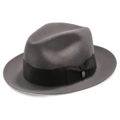 Temple - Stetson Fur Felt Fedora Hat - TFTMPL -Bailey Store stetson fedora temple stetson fur felt fedora hat tftmpl hat 16709465669772