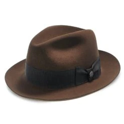 Temple - Stetson Fur Felt Fedora Hat - TFTMPL -Bailey Store stetson fedora temple stetson fur felt fedora hat tftmpl hat 16709474680972