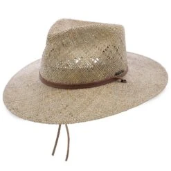 Stetson Terrace Outdoor Vented Seagrass Straw Fedora Hat -Bailey Store stetson fedora terrace stetson outdoor vented seagrass fedora hat hat 16524863209612