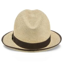 Twisted Runabout - Stetson Natural Twisted Panama Fedora Hat (Brown Band) - Size Small -Bailey Store stetson fedora twisted runabout stetson natural twisted panama fedora hat brown band tstrunn hat 16524427100300