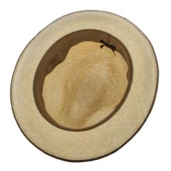 Twisted Runabout - Stetson Natural Twisted Panama Fedora Hat (Brown Band) - Size Small -Bailey Store stetson fedora twisted runabout stetson natural twisted panama fedora hat brown band tstrunn hat 16707387555980