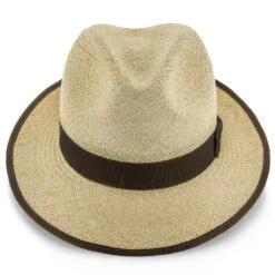Twisted Runabout - Stetson Natural Twisted Panama Fedora Hat (Brown Band) - Size Small -Bailey Store stetson fedora twisted runabout stetson natural twisted panama fedora hat brown band tstrunn hat 16707395354764