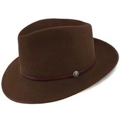 Roadster - Stetson Walnut Fur Felt Fedora Hat - TFRDTRB