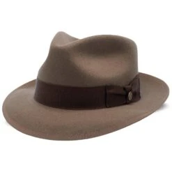 Whippet - Stetson Wool Felt Fedora Hat -Bailey Store stetson fedora whippet stetson wool felt fedora hat hat 16524556959884