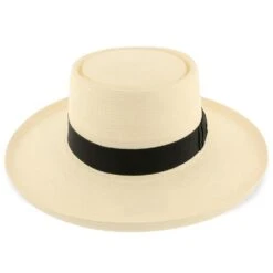 Colonel - Stetson Shantung Straw Gambler Hat -Bailey Store stetson gambler colonel stetson shantung straw gambler hat hat 16524605063308