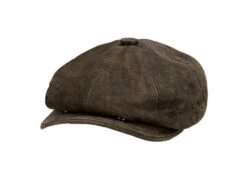 Stetson Birmingham Weathered Leather Newsboy Cap -Bailey Store stetson newsboy birmingham stetson stw199 brown weathered leather newsboy cap hat 17211835351180