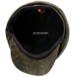 Stetson Birmingham Weathered Leather Newsboy Cap -Bailey Store stetson newsboy birmingham stetson stw199 brown weathered leather newsboy cap hat 17284272488588