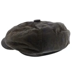 Stetson Birmingham Weathered Leather Newsboy Cap -Bailey Store stetson newsboy birmingham stetson stw199 brown weathered leather newsboy cap hat 17284280352908