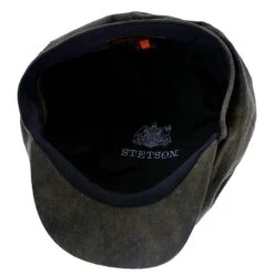 Stetson Birmingham Weathered Leather Newsboy Cap -Bailey Store stetson newsboy birmingham stetson stw199 brown weathered leather newsboy cap hat 17284280909964