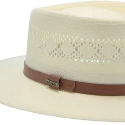 Brentwood - Stetson Shantung Straw Outback Hat -Bailey Store stetson outback brentwood stetson shantung straw outback hat hat 16524672696460