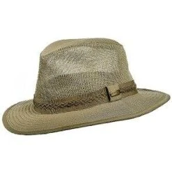 Stetson Tag Along Garmet Washed Twill Mesh Safari Hat