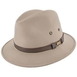 Gable - Stetson Khaki Cotton Blend Water Repellent Safari Hat - STC61