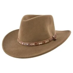 Santa Fe - Stetson Wool Felt Crushable Western Hat - SWSTFE -Bailey Store stetson western santa fe stetson wool felt crushable western hat swstfe hat 16524219941004