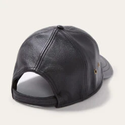 Stetson Oily Timber Leather Baseball Cap -Bailey Store stw510 black 3