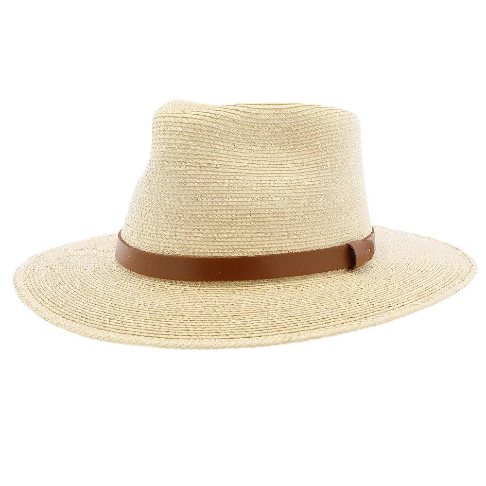 Fine Palm Tear Drop Fedora - Natural Hand Woven Fine Guatemalan Palm Hat 2 Fine Palm Tear Drop Fedora - Natural Hand Woven Fine Guatemalan Palm Hat - Image 2