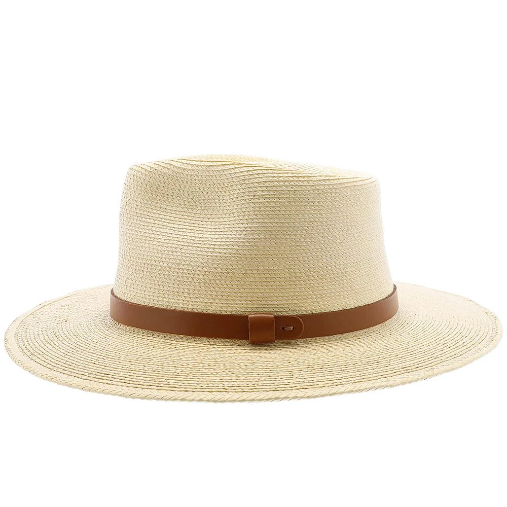 Fine Palm Tear Drop Fedora - Natural Hand Woven Fine Guatemalan Palm Hat 7 Fine Palm Tear Drop Fedora - Natural Hand Woven Fine Guatemalan Palm Hat - Image 7