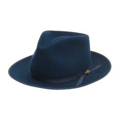Pure Stratoliner - Stetson Beaver Fur Felt Fedora Hat -Bailey Store tfprstb1024 true blue 0