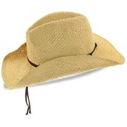 Betty - Tropical Trends Natural 100% Toyo Straw Western Hat