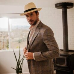 Center Dent - Stetson Panama Straw Fedora Hat - TSCDNTK -Bailey Store tscdntk 9326.81 1