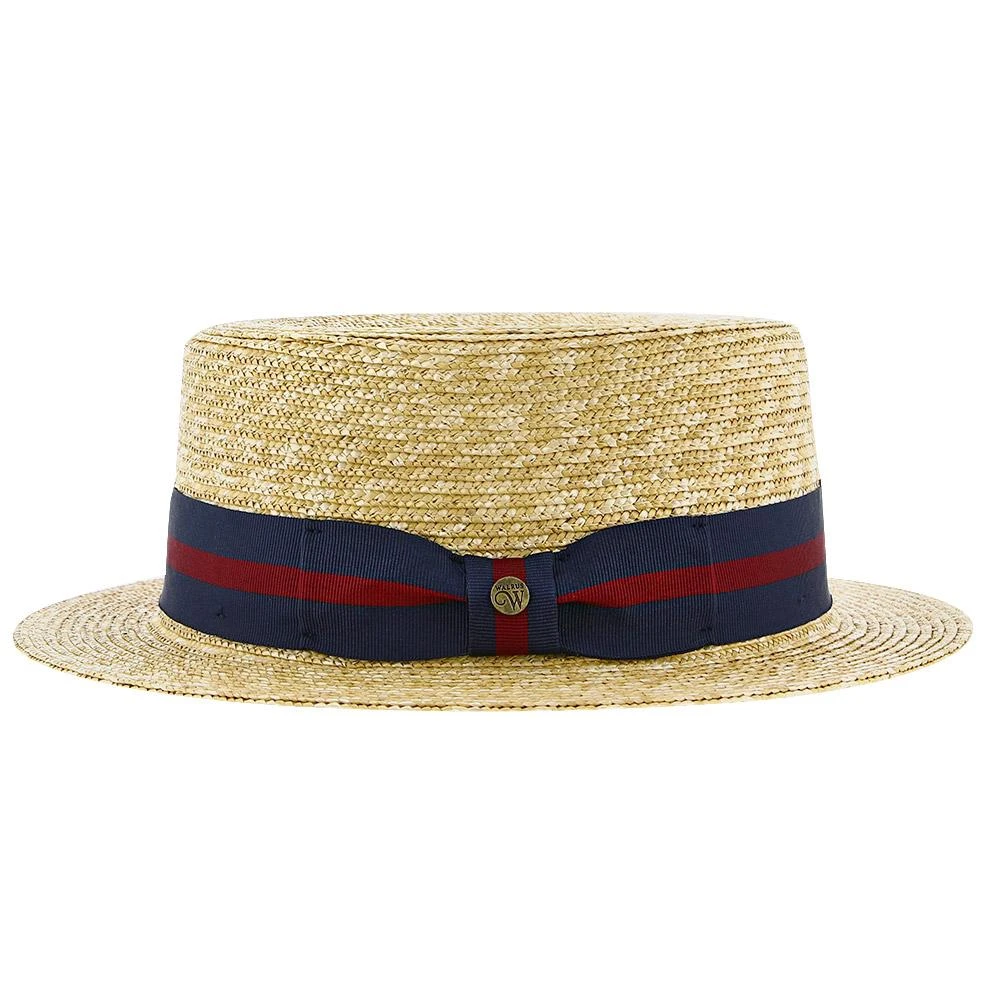 Classic - Walrus Hats Natural Straw Boater Hat - H7005 5 Classic - Walrus Hats Natural Straw Boater Hat - H7005 - Image 5