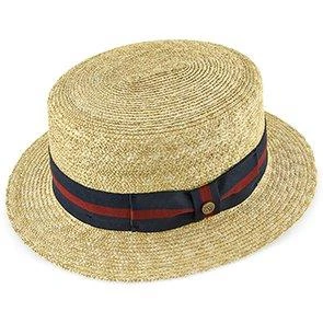 Classic - Walrus Hats Natural Straw Boater Hat - H7005 1 Classic - Walrus Hats Natural Straw Boater Hat - H7005