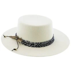 West Coast - Walrus Hats White Wool Felt Bolero Hat -Bailey Store walrus hats bolero white one size fits most west coast walrus hats white wool felt bolero hat hat 17284364861580