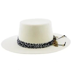 West Coast - Walrus Hats White Wool Felt Bolero Hat -Bailey Store walrus hats bolero white one size fits most west coast walrus hats white wool felt bolero hat hat 17284449796236