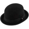 The Legend - Walrus Hats Black Wool Felt Bowler Hat - H7003
