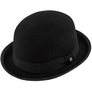 The Legend - Walrus Hats Black Wool Felt Bowler Hat - H7003 1 The Legend - Walrus Hats Black Wool Felt Bowler Hat - H7003