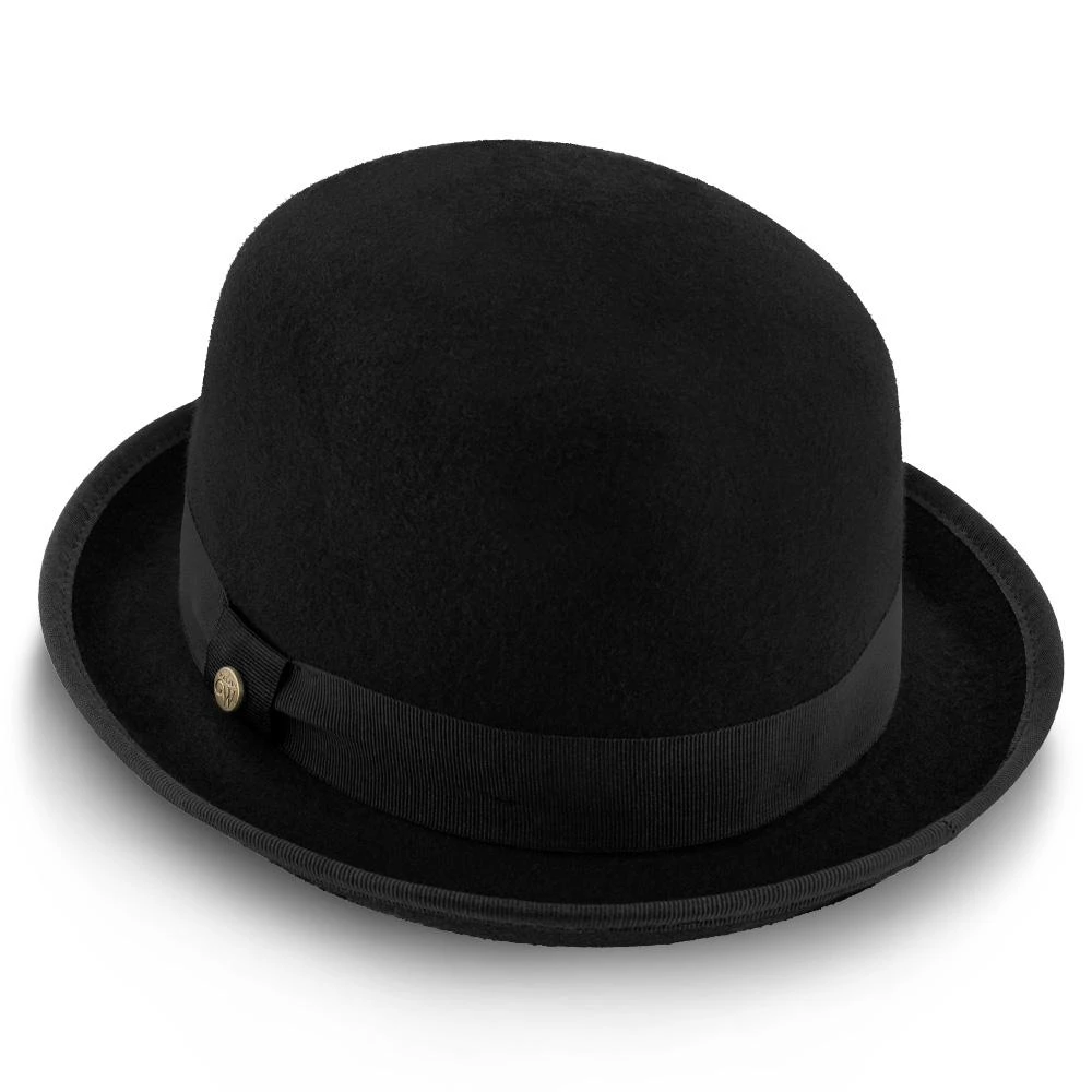 The Legend - Walrus Hats Black Wool Felt Bowler Hat - H7003 6 The Legend - Walrus Hats Black Wool Felt Bowler Hat - H7003 - Image 6
