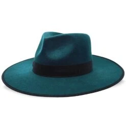Capri - Walrus Hats Wide Brim Wool Felt Fedora Hat -Bailey Store walrus hats fedora aqua one size fits most capri walrus hats wide brim wool felt fedora hat hat 16524567806092