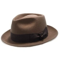 Compass - Walrus Hat Diamond Crown Wool Felt Fedora Hat -Bailey Store walrus hats fedora compass walrus hat diamond crown wool felt fedora hat hat 16524559909004