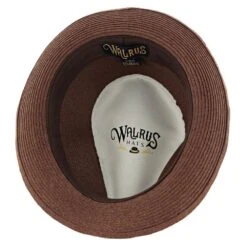 Driftwood - Walrus Hats Brown Paper Braid Straw Fedora Hat -Bailey Store walrus hats fedora driftwood walrus hats brown paper braid straw fedora hat hat 16524519899276