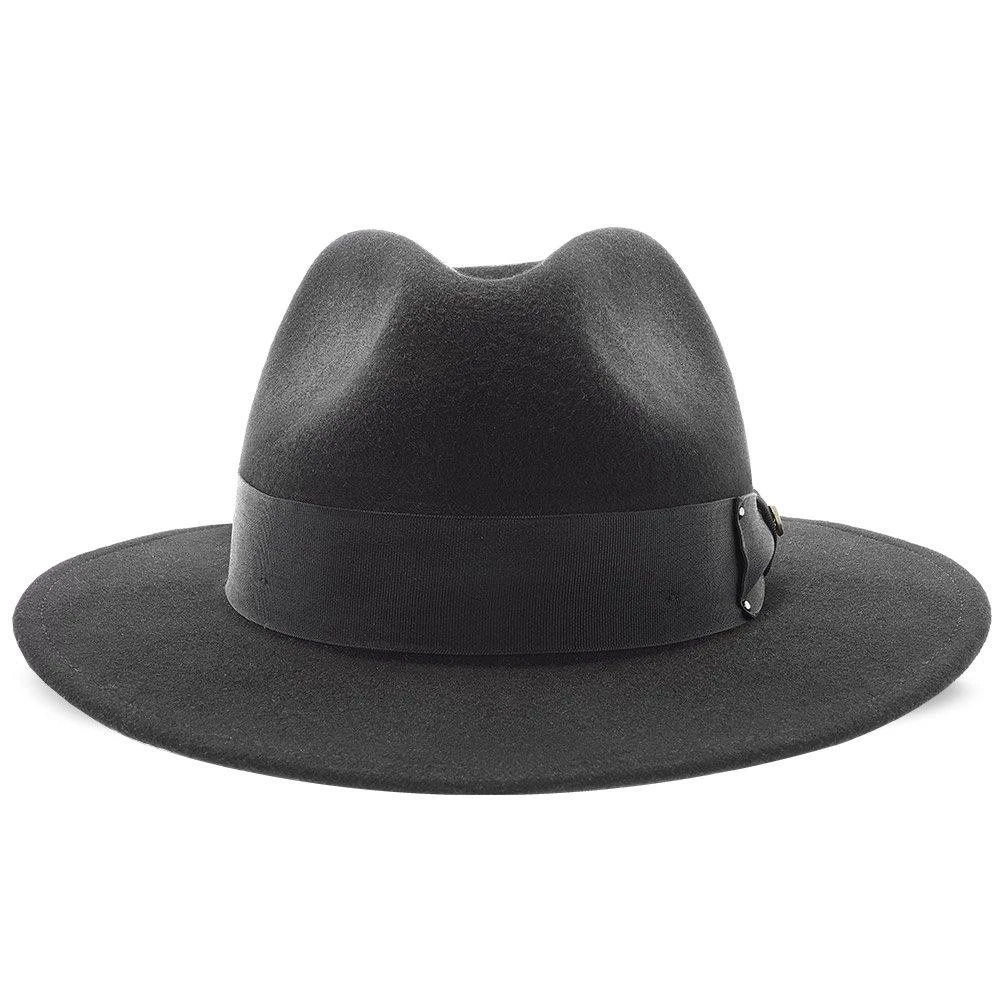 Empire - Walrus Hats Grey Wool Felt Fedora Hat - H7001 8 Empire - Walrus Hats Grey Wool Felt Fedora Hat - H7001 - Image 8