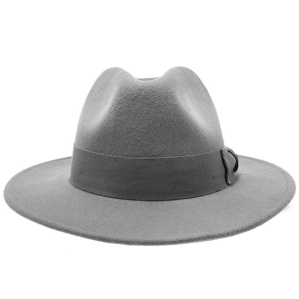 Empire - Walrus Hats Grey Wool Felt Fedora Hat - H7001 10 Empire - Walrus Hats Grey Wool Felt Fedora Hat - H7001 - Image 10
