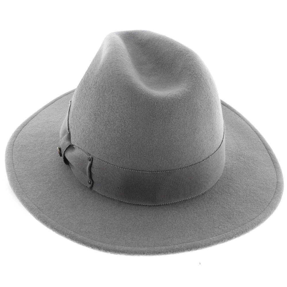 Empire - Walrus Hats Grey Wool Felt Fedora Hat - H7001 16 Empire - Walrus Hats Grey Wool Felt Fedora Hat - H7001 - Image 16